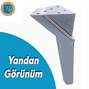 Mobilya Oturma Yükseltici Kanepe Sehpa Tv Ünite Koltuk Ayağı Baza Ayakları Füme 16 Cm