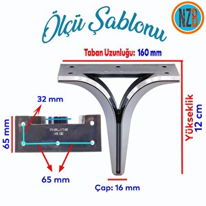 Mobilya Kanepe Sehpa Tv Ünitesi Çekyat Oturma Grubu Koltuk Ayağı Baza Ayak Füme 12 Cm