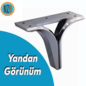 Mobilya Kanepe Sehpa Tv Ünitesi Çekyat Oturma Grubu Koltuk Ayağı Baza Ayak Füme 12 Cm