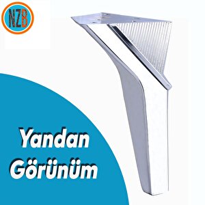 Mobilya Oturma Yükseltici Kanepe Sehpa Tv Ünite Koltuk Ayağı Baza Ayakları Krom 16 Cm