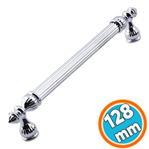 Mobilya Kulp Mutfak Dolabı Çekmece Dolap Kulpları Kapak Kulpu Kulbu Krom Renk 128 Mm Metal