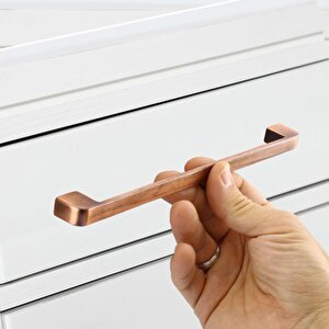 Mobilya Mutfak Dolabı Çekmece Dolap Kapak Kulpu Kulbu Antik Bakır 224 Mm Oval Metal Kulp
