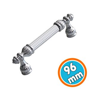 Kulp Metal Mobilya Dolap Çekmece Kapak Mutfak Kulpları Kulbu Dolabı Kulpu 96 Mm Krom Renk