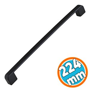 Metal Kulp 224 Mm-22.4 Cm Mobilya Çekmece Dolabı Dolap Mutfak Kapak Kulpları Kulbu Kulpu Siyah
