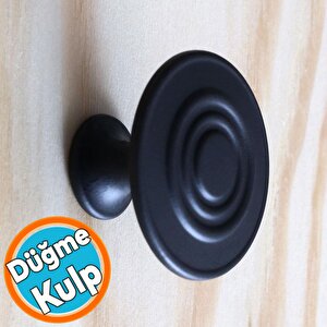 Daire Kulp Düğme Mat Siyah Mobilya Dolap Mutfak Dolabı Çekmece Kulpları Kapak Kulpu Kulb Metal