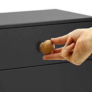 Düğme Kulp Mobilya Dolap Çekmece Kulpu Kulbu Plastik Kahverengi Ceviz Tek Vidalı Kulp