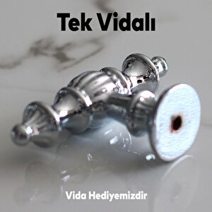 Mobilya Kulp Renk Düğme Mutfak Çekmece Dolabı Dolap Kulpları Kapak Kulpu Kulbu Tek Vida Krom