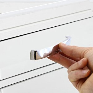 Mobilya Mutfak Dolabı Çekmece Dolap Kapak Kulpu Kulbu Krom 96 Mm Metal Kulp