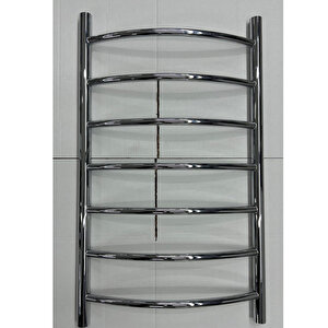 50/80 Cm 7 Borulu Luna Krom Renk  304 Kalite Paslanmaz Havlupan 10 Yil Garanti̇li̇