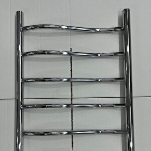 50/80 Cm 7 Borulu Lakos Krom Renk  304 Kalite Paslanmaz Havlupan 10 Yil Garanti̇li̇