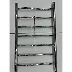 Toprak Havlupan 50/80 Cm 7 Borulu Lakos Krom Renk  304 Kalite Paslanmaz Havlupan 10 Yil Garanti̇li̇