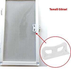 Pencere Kapı Sineklik Kolu Plastik Pimapen Pvc L Tipi Tutucu Tutamağı 2 Adet