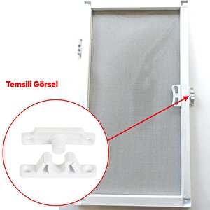 Pencere Kapı Sineklik Kapama Çıt Çıt Pimapen Pvc Plastik Pratik Tutucu Aparat 2 Adet