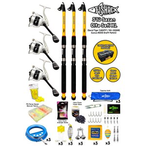 Fishack 3'lü Sazan Olta Seti Xl - 3.60mt/50-100gr