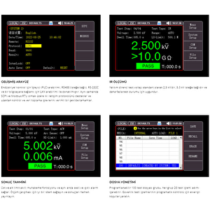 Unı-t Ut5310a+ Programlanabilir Hipot Test Cihazı 1ch Ac/0.050v 5kv Ac/0.001 Ila 10ma