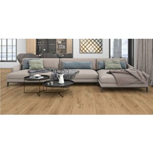Sun Laminat Parke 8 Mm Buğday Meşe Fs028 + 6cm Süpürgelik + 3mm Kapron Takım
