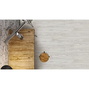 Sun Laminat Parke 8mm Gri Ceviz Fs023 + 6cm Süpürgelik + 3mm Kapron Takım
