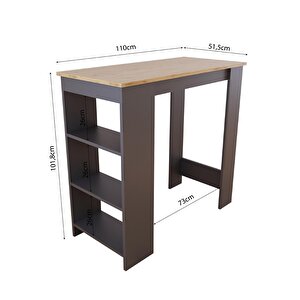 Bimossa L1110 Serina Bar Masası Sepet-antrasit