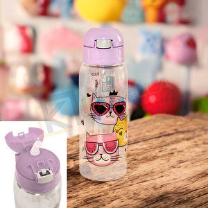 Lüks Pi̇petli̇ Matara 500ml Mono Tp726 Lila