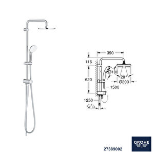 Bauedge Termostatik Banyo Bataryası Seti 24