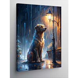 Kanvas Tablo Yağmur Ve Köpek