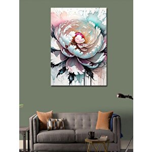 Kanvas Tablo Beyaz Çiçek 100x140 cm
