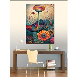 Kanvas Tablo Renkli Çiçekler 100x140 cm