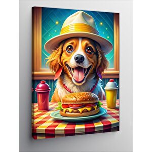 Kanvas Tablo Hamburger Seven Köpek
