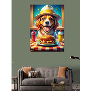 Kanvas Tablo Hamburger Seven Köpek