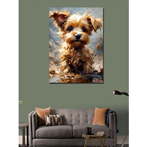 Kanvas Tablo Sevimli Yavru Köpek 100x140 cm
