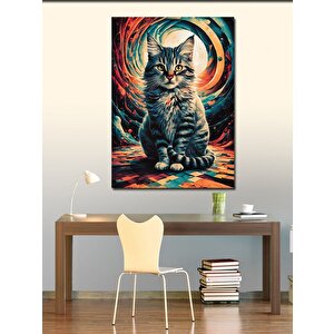 Kanvas Tablo Sevimli Kedi 70x100 cm
