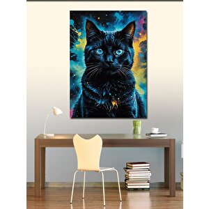 Kanvas Tablo Siyah Kedi
