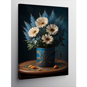 Kanvas Tablo Lavantalar Ve Çiçekler 70x100 cm