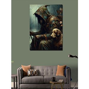 Kanvas Tablo Büyücü Ve Köpek 100x140 cm