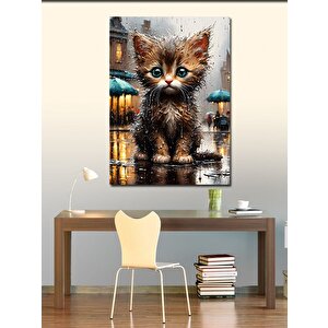 Kanvas Tablo Yavru Kedi 100x140 cm