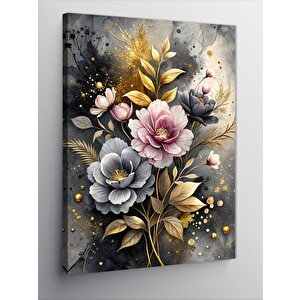 Kanvas Tablo Renkli Çiçekler 70x100 cm