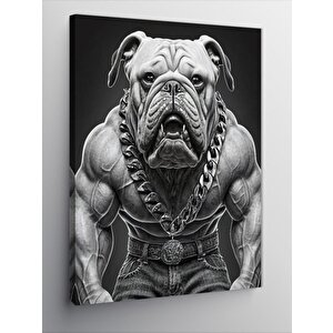 Kanvas Tablo Kaslı Köpek 70x100 cm