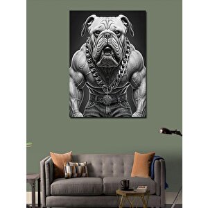 Kanvas Tablo Kaslı Köpek 70x100 cm