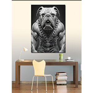 Kanvas Tablo Kaslı Köpek
