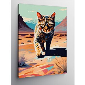 Kanvas Tablo Asil Kedi
