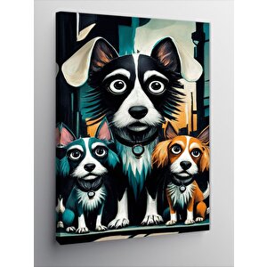 Kanvas Tablo Sevimli Köpekler 70x100 cm