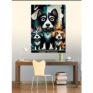 Kanvas Tablo Sevimli Köpekler 70x100 cm