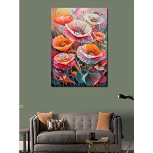 Kanvas Tablo Renkli Çiçekler 100x140 cm