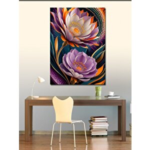 Kanvas Tablo Renkli Çiçekler 100x140 cm