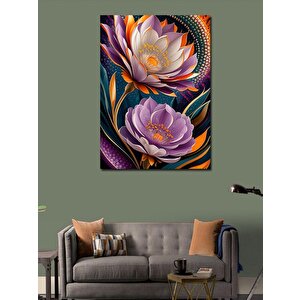Kanvas Tablo Renkli Çiçekler 100x140 cm