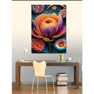 Kanvas Tablo Kırmızı Çiçek 70x100 cm