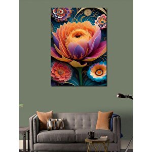 Kanvas Tablo Kırmızı Çiçek 70x100 cm