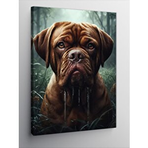 Kanvas Tablo Kahverengi Yavru Köpek 70x100 cm