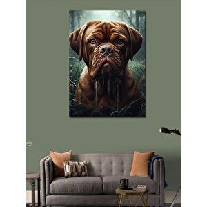 Kanvas Tablo Kahverengi Yavru Köpek 70x100 cm