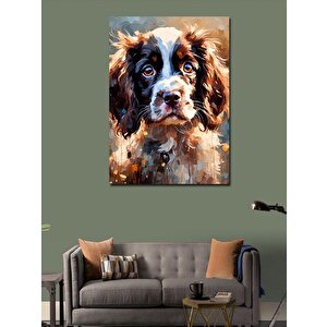 Kanvas Tablo Sevimli Köpek 100x140 cm